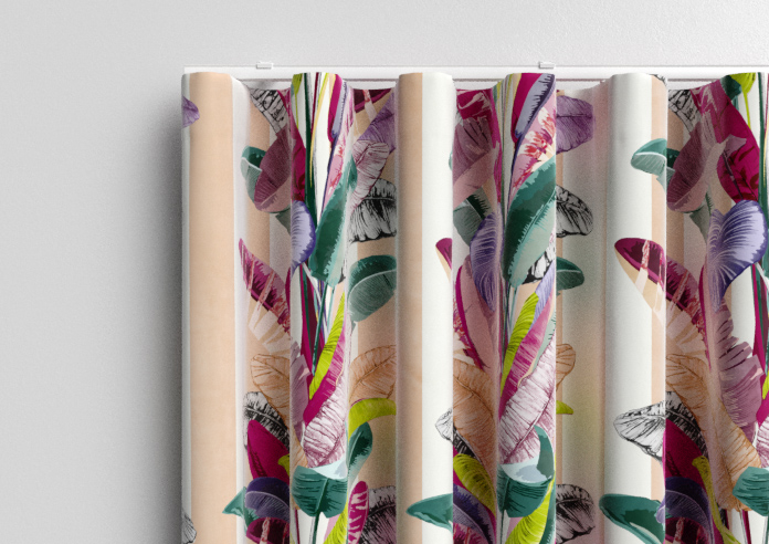 Palm Springs, Peach Stripe - Made To Measure Curtains - Image 13